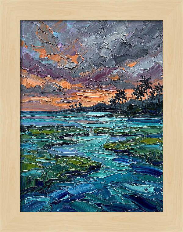 Lagoon Landscape At Dusk