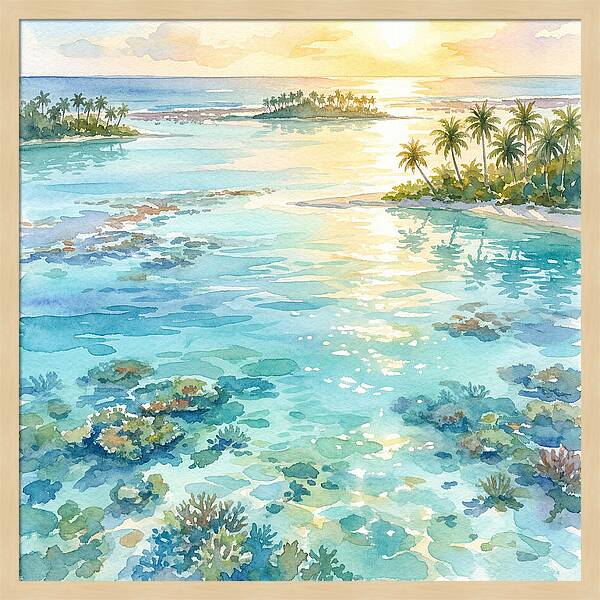Lagoon Serenity At Sunset