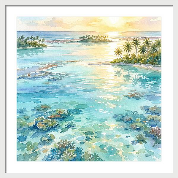 Lagoon Serenity At Sunset