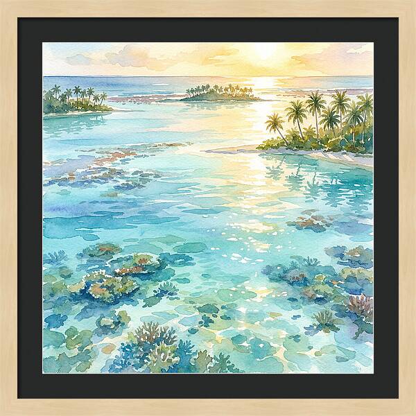 Lagoon Serenity At Sunset