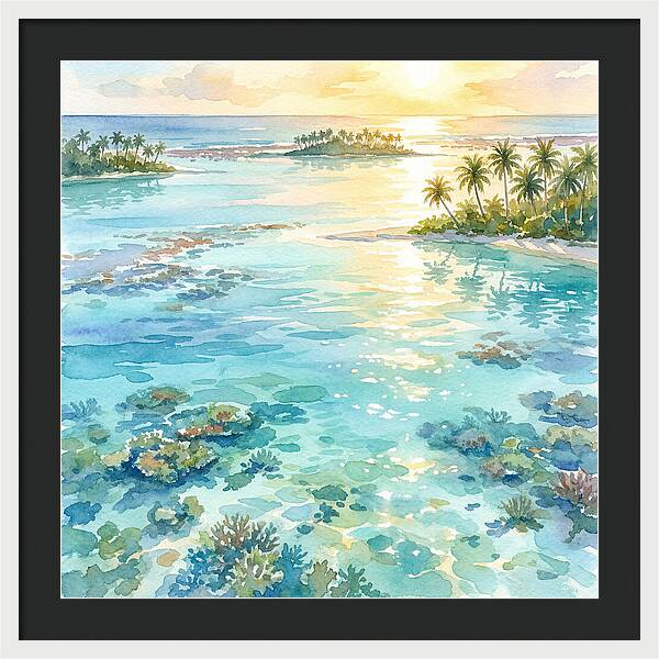 Lagoon Serenity At Sunset