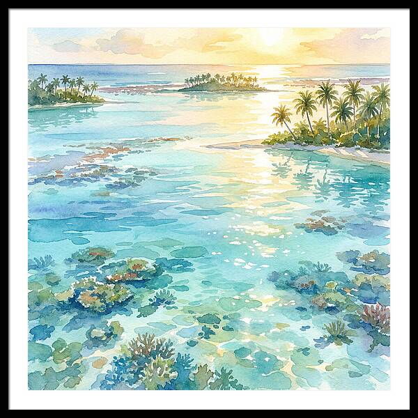 Lagoon Serenity At Sunset