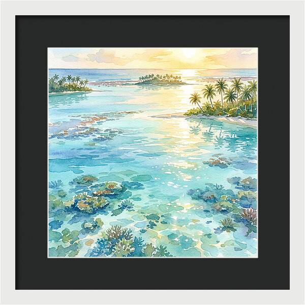Lagoon Serenity At Sunset
