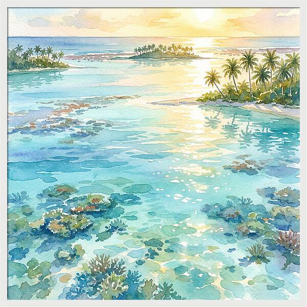 Lagoon Serenity At Sunset