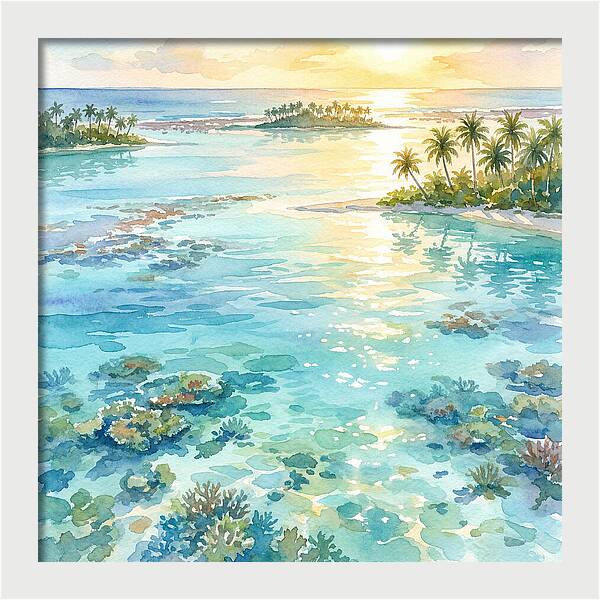 Lagoon Serenity At Sunset