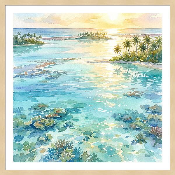 Lagoon Serenity At Sunset