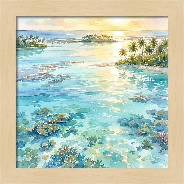 Lagoon Serenity At Sunset