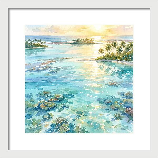 Lagoon Serenity At Sunset