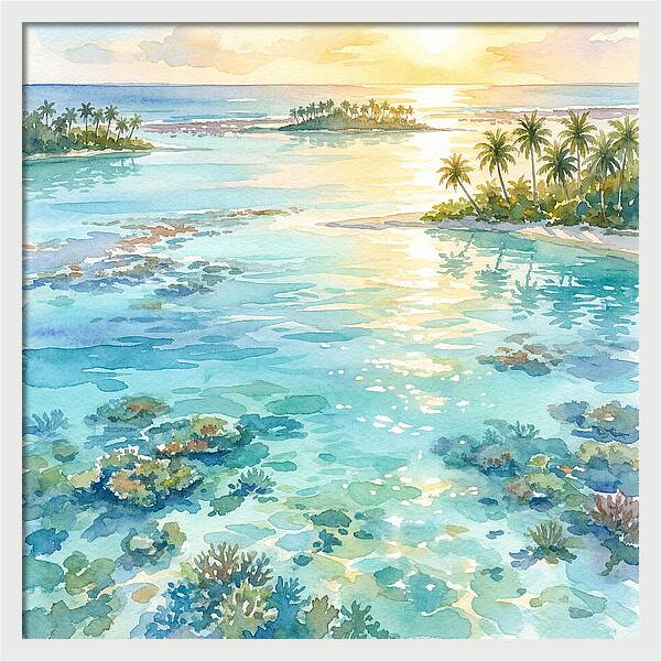 Lagoon Serenity At Sunset