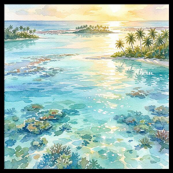 Lagoon Serenity At Sunset