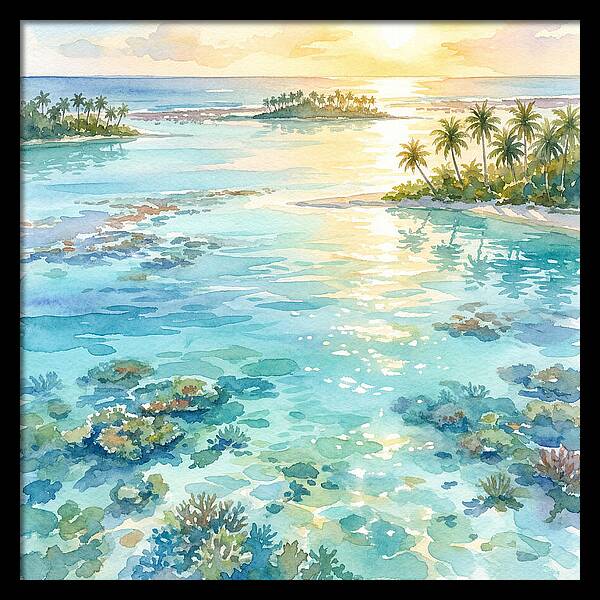 Lagoon Serenity At Sunset
