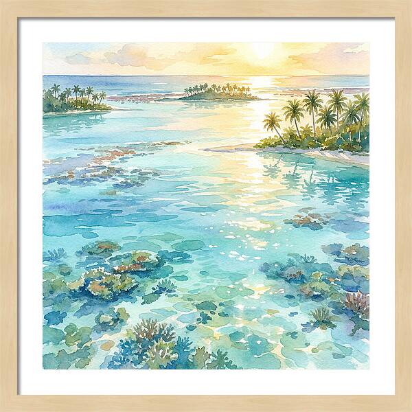 Lagoon Serenity At Sunset