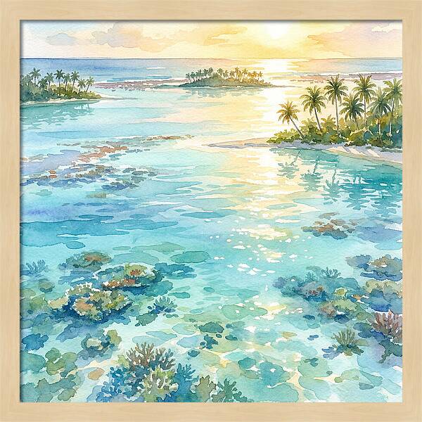 Lagoon Serenity At Sunset