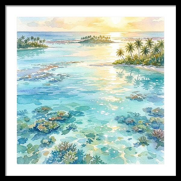Lagoon Serenity At Sunset