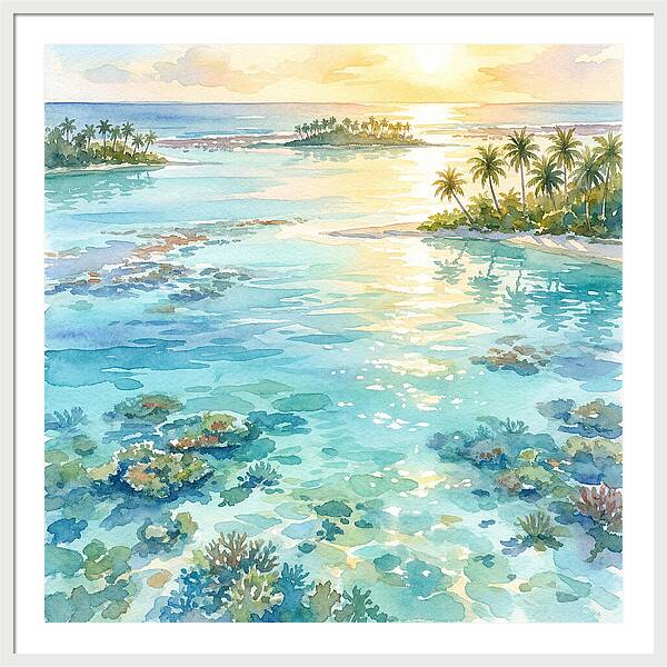Lagoon Serenity At Sunset