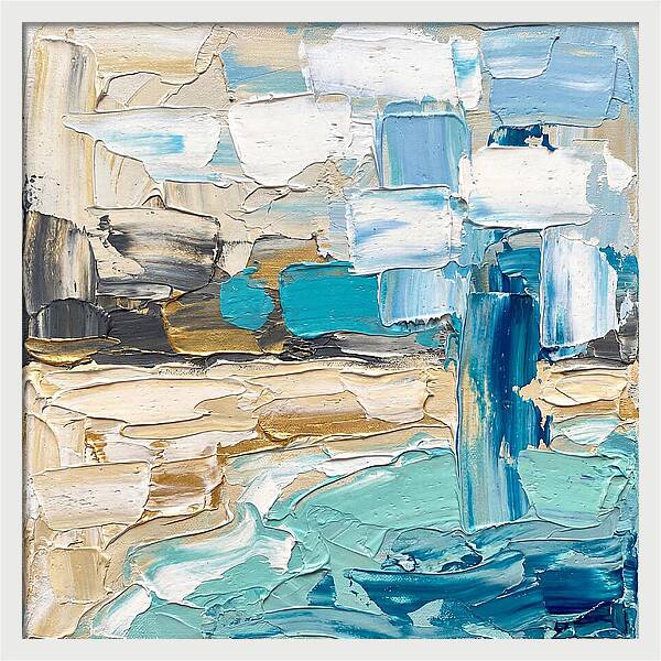 Lagoon Serenity In Palette Knife