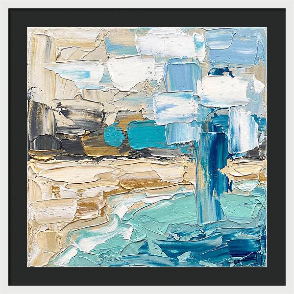 Lagoon Serenity In Palette Knife