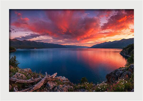 Lake Baikal Sunset Serenity