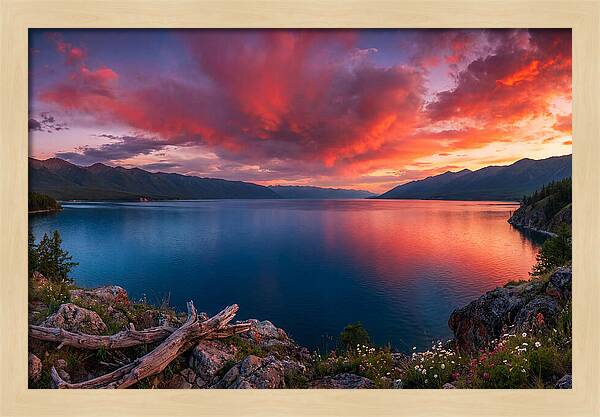 Lake Baikal Sunset Serenity