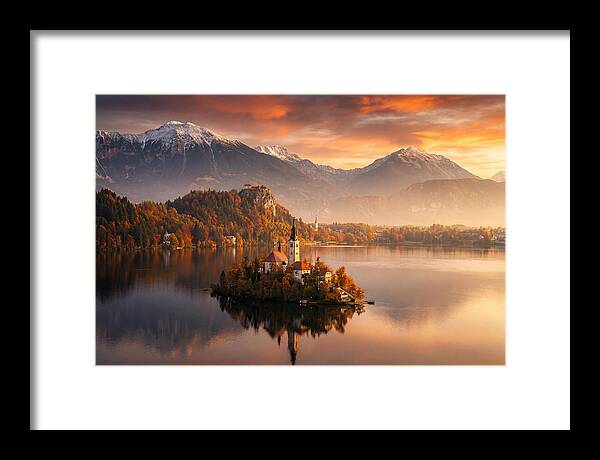 Lake Bled Serenity At Dusk