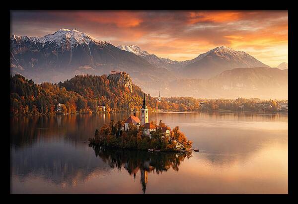 Lake Bled Serenity At Dusk
