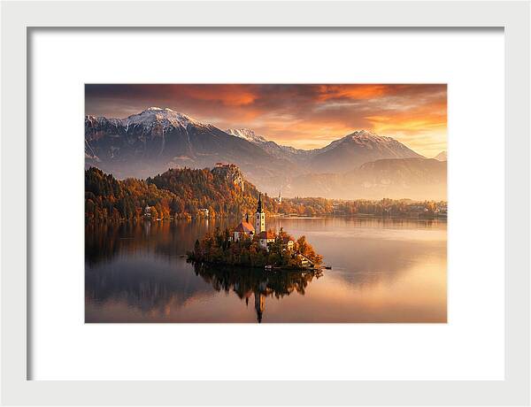 Lake Bled Serenity At Dusk