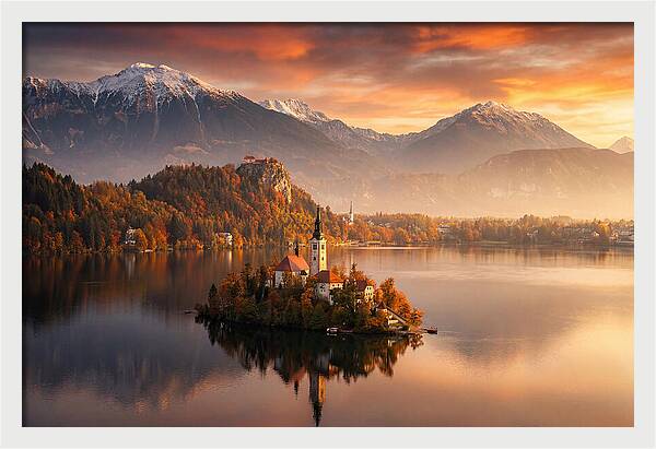 Lake Bled Serenity At Dusk