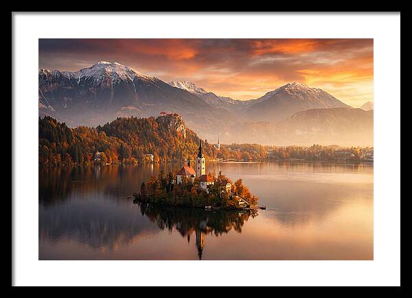 Lake Bled Serenity At Dusk