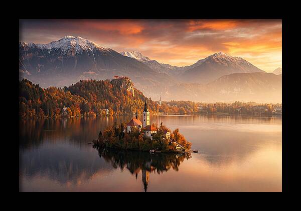 Lake Bled Serenity At Dusk