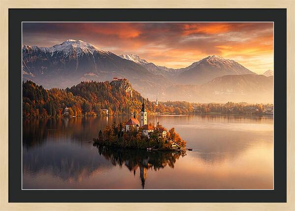 Lake Bled Serenity At Dusk