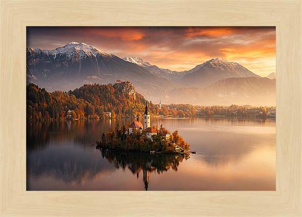 Lake Bled Serenity At Dusk