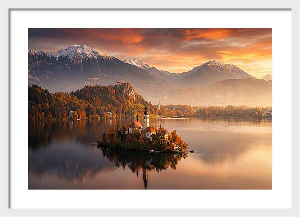 Lake Bled Serenity At Dusk