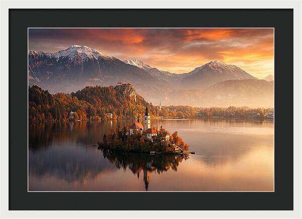 Lake Bled Serenity At Dusk
