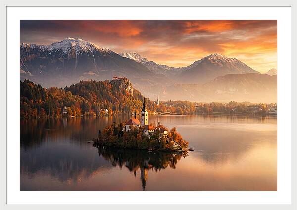 Lake Bled Serenity At Dusk