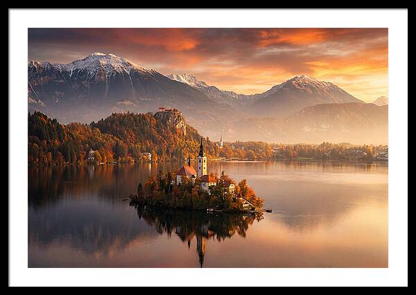 Lake Bled Serenity At Dusk