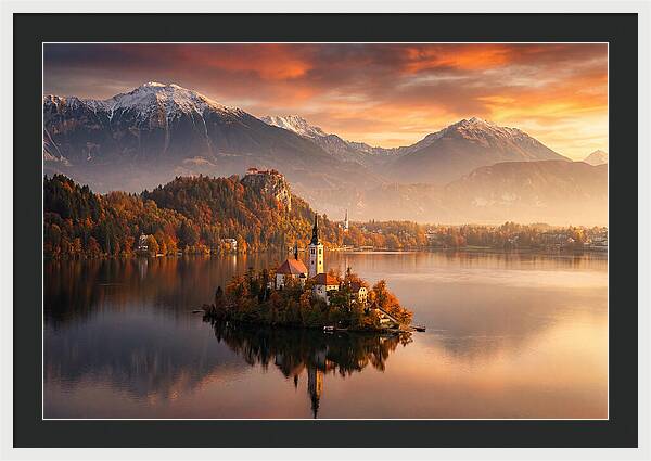 Lake Bled Serenity At Dusk