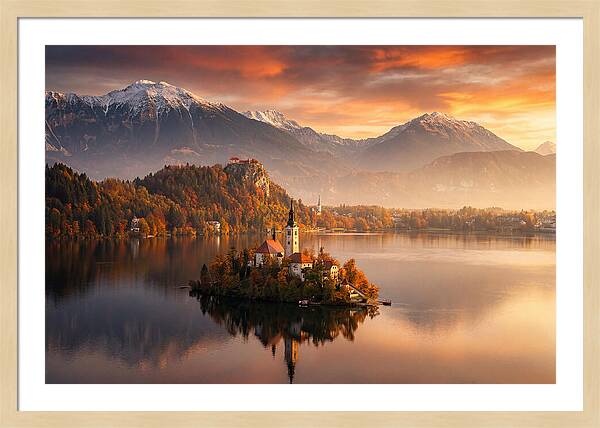 Lake Bled Serenity At Dusk