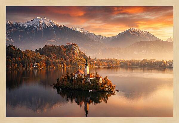 Lake Bled Serenity At Dusk