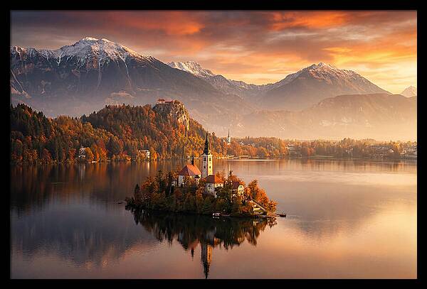 Lake Bled Serenity At Dusk