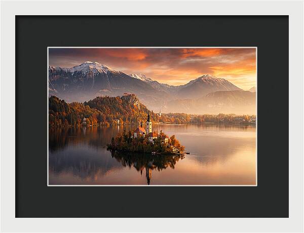 Lake Bled Serenity At Dusk
