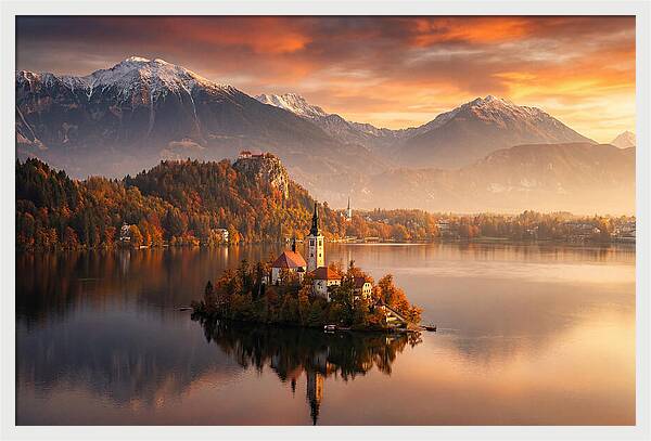 Lake Bled Serenity At Dusk