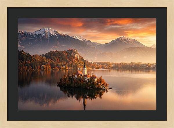 Lake Bled Serenity At Dusk