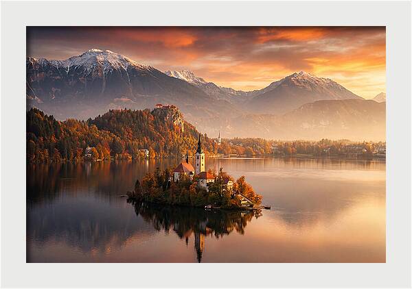 Lake Bled Serenity At Dusk