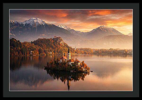 Lake Bled Serenity At Dusk