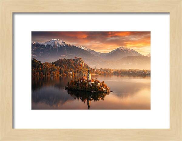 Lake Bled Serenity At Dusk