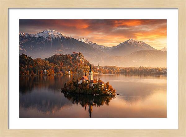 Lake Bled Serenity At Dusk