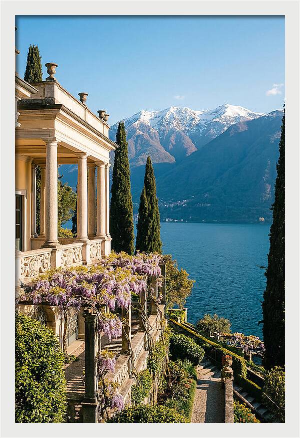 Lake Como From The Villa Balbianello Gardens