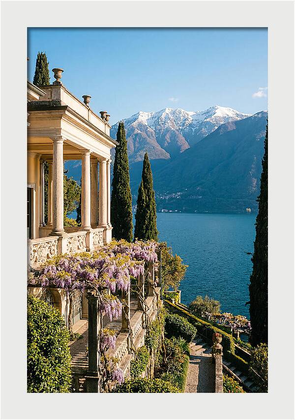 Lake Como From The Villa Balbianello Gardens