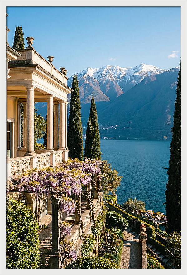 Lake Como From The Villa Balbianello Gardens