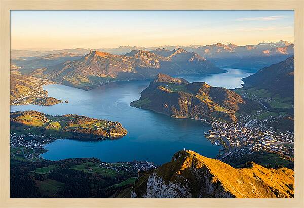 Lake Lucerne From Pilatus Summit